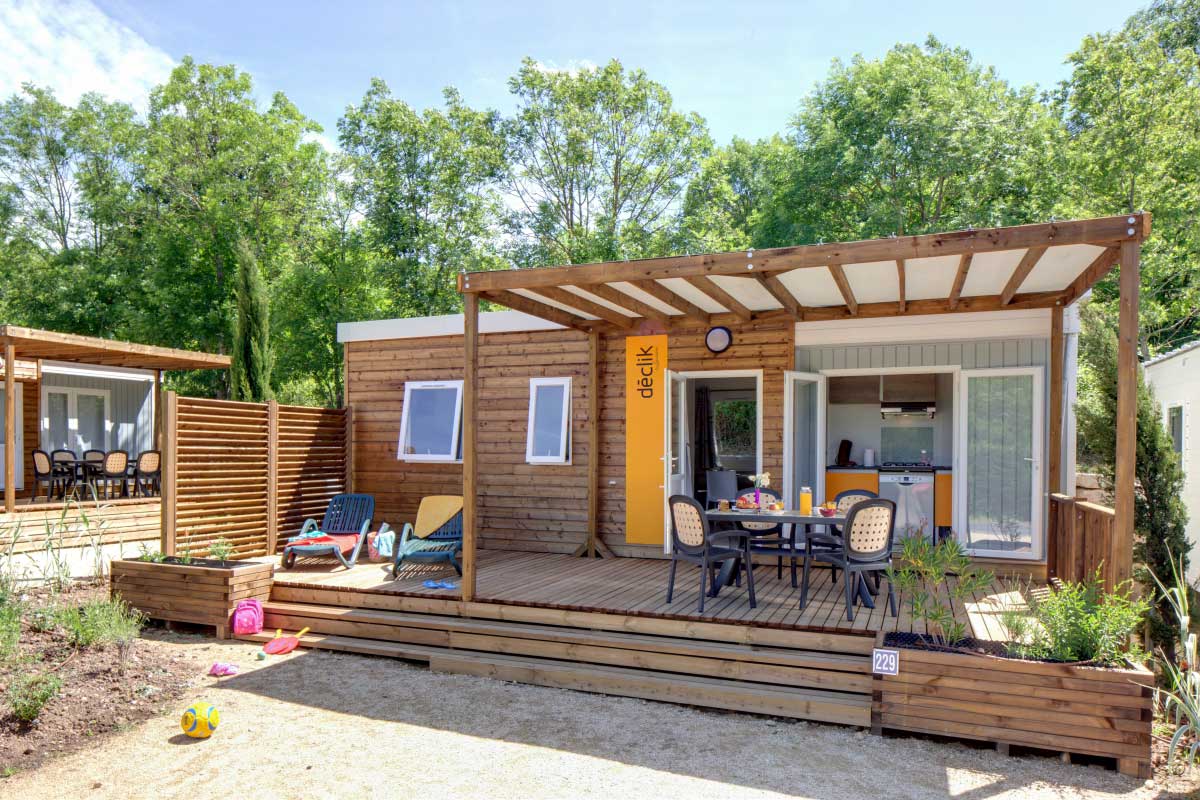 Terrasse moderne mobil home