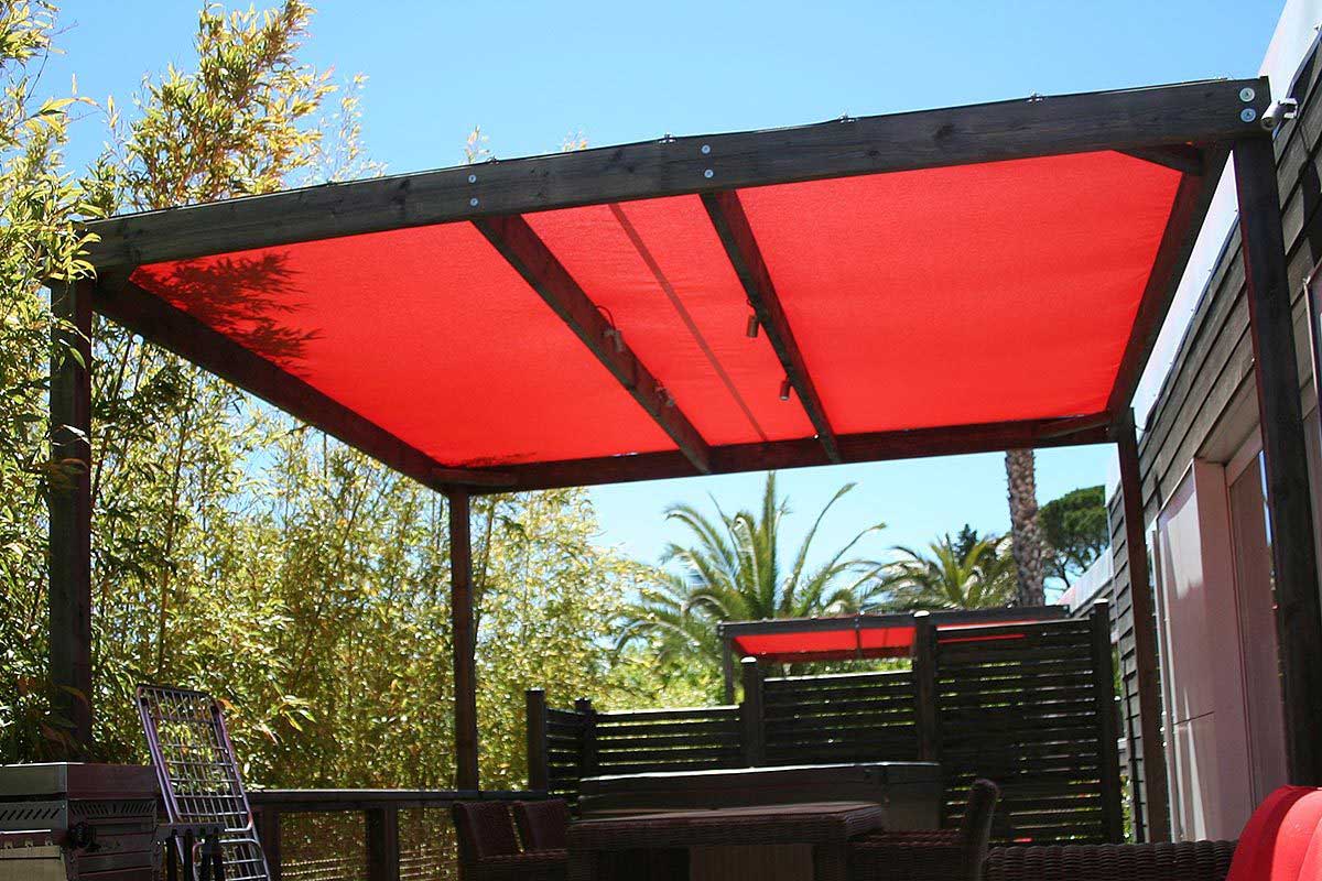 Pergola toile micro perforée